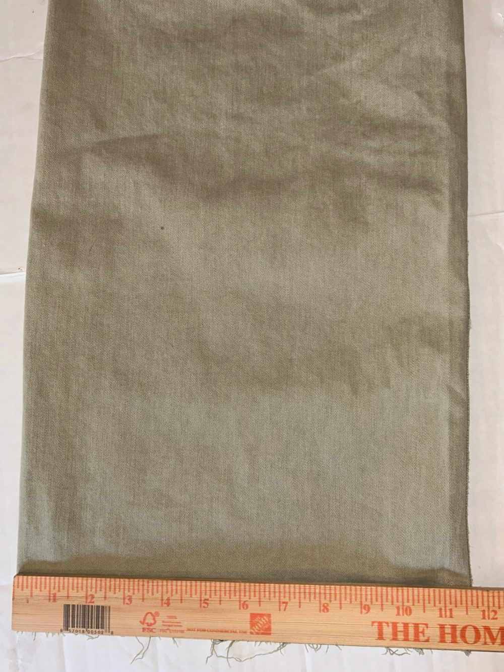 Oat New York Wide Leg High Rise Olive Jeans Raw Hem - Picture 6 of 6